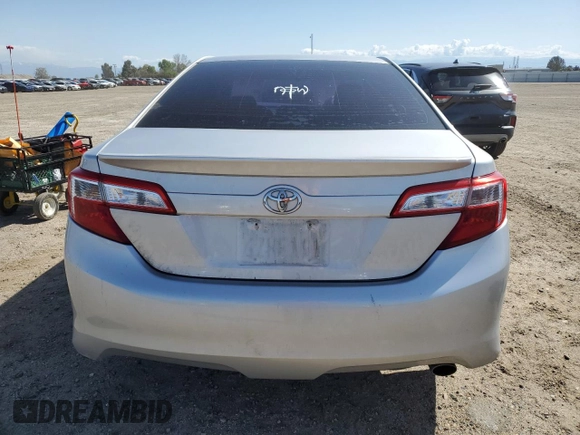2013 Toyota Camry L with VIN 4T1BF1FK0DU644727, listed as a Copart auction lot 51551995 with 0 mi miles and Salvage Title. Bid and sale history available at carsss.com. Image 6.