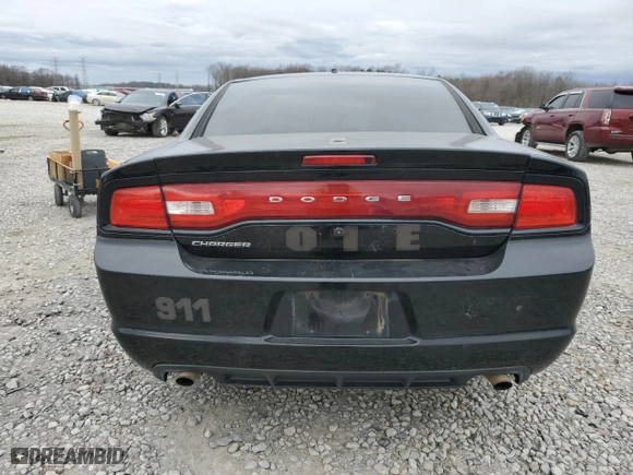 2014 Dodge Charger Police with VIN 2C3CDXAT7EH238048, listed as a Copart auction lot 47499865 with 0 mi miles and Salvage Title. Bid and sale history available at carsss.com. Image 6.