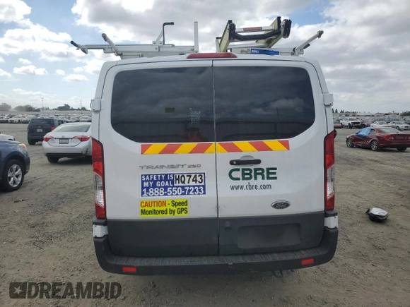 2022 Ford Transit Cargo with VIN 1FTBR1Y80NKA35809, listed as a Copart auction lot 71763524 with Not Provided miles and Salvage Title. Bid and sale history available at DreamBid. Image 6.