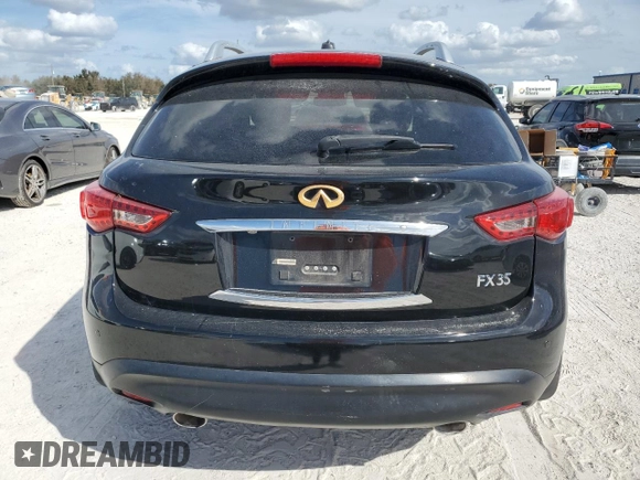 2009 Infiniti FX35 with VIN JNRAS18U29M104295, listed as a Copart auction lot 77149894 with 0 mi miles and Non Repairable. Bid and sale history available at carsss.com. Image 6.