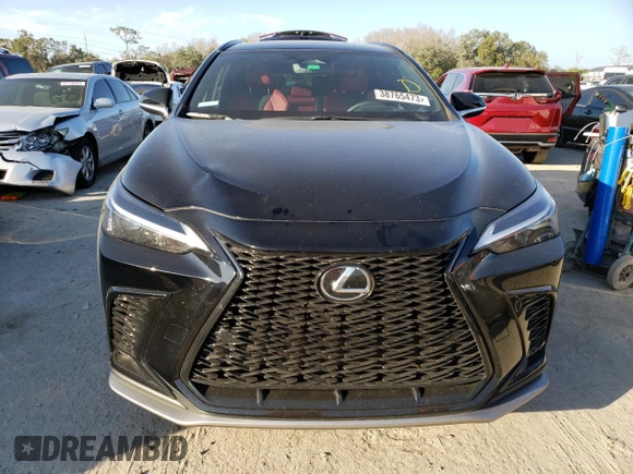 2022 Lexus NX with VIN 2T2KGCEZ9NC009611, listed as a Copart auction lot 38765473 with 109 mi miles. Bid and sale history available at carsss.com. Image 5.