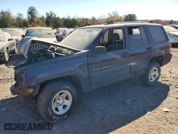 1997 Jeep Grand Cherokee Laredo with VIN 1J4GZ58YXVC651003, listed as a Copart auction lot 78621814 with 0 mi miles and Salvage Title. Bid and sale history available at carsss.com. Image 1.
