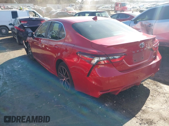 2021 Toyota Camry SE Nightshade with VIN 4T1G11AK1MU435153, listed as a IAAI auction lot 41389032 with 107,381 mi miles. Bid and sale history available at carsss.com. Image 3.