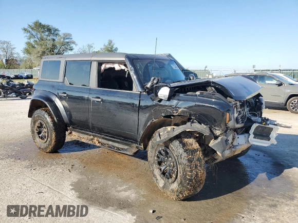 2022 Ford Bronco Raptor with VIN 1FMEE5JR8NLA50230, listed as a Copart auction lot 72234374 with 17,965 mi miles and Salvage Title. Bid and sale history available at carsss.com. Image 4.