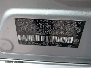 2013 Lexus GS 350 with VIN JTHBE1BL2D5027960, listed as a IAAI auction lot 42358297 with 188,108 mi miles and . Bid and sale history available at DreamBid. Image 9.