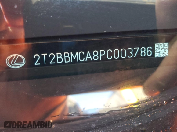2023 Lexus RX with VIN 2T2BBMCA8PC003786, listed as a Copart auction lot 85066124 with 12,823 mi miles and Clean Title. Bid and sale history available at carsss.com. Image 14.