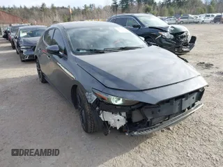 2021 Mazda 3 Premium with VIN JM1BPAML2M1310374, listed as a IAAI auction lot 41190608 with 97,648 mi miles. Bid and sale history available at carsss.com. Image 1.