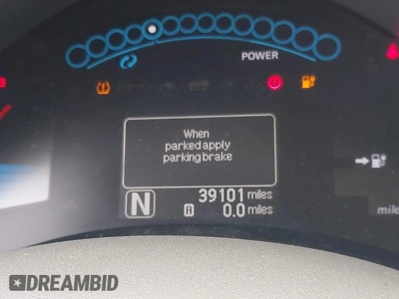 2012 Nissan LEAF SL with VIN JN1AZ0CP0CT024663, listed as a IAAI auction lot 42136940 with 39,101 mi miles. Bid and sale history available at carsss.com. Image 12.
