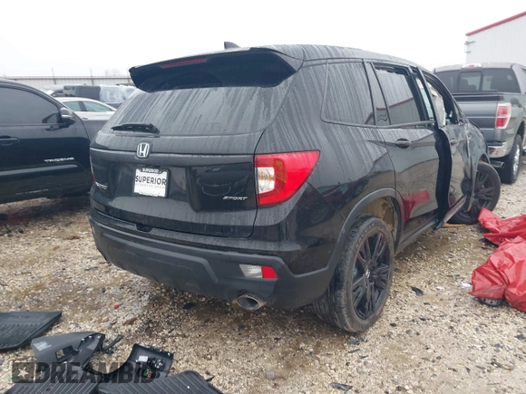 2021 Honda Passport Sport with VIN 5FNYF7H29MB000120, listed as a IAAI auction lot 41129219 with Not provided miles and . Bid and sale history available at DreamBid. Image 4.
