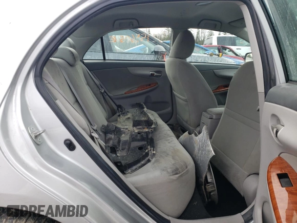 2010 Toyota Corolla with VIN 2T1BU4EE8AC265460, listed as a Copart auction lot 52155605 with 151,510 mi miles and Salvage title. Bid and sale history available at DreamBid. Image 10.