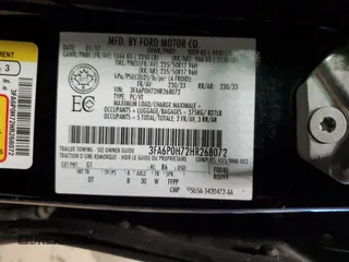 2017 Ford Fusion SE z VIN 3FA6P0H72HR268072, wystawiony jako Copart lot #42571615 z przebiegiem 152 229 mil mil oraz Szkoda całkowita • Salvage title. Historia ofert i sprzedaży dostępna na DreamBid. Obrazek 13.