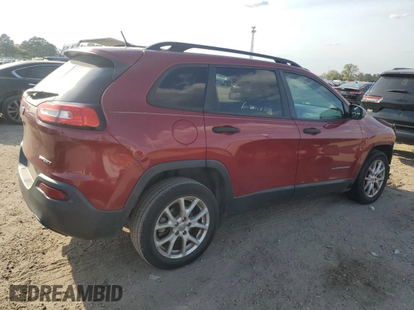 2016 Jeep Cherokee Sport with VIN 1C4PJLABXGW258322, listed as a Copart auction lot 51008975 with 128,865 mi miles and Salvage title. Bid and sale history available at DreamBid. Image 3.