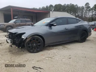 2020 Nissan Maxima SR with VIN 1N4AA6EV8LC376916, listed as a Copart auction lot 45959105 with 50,042 mi miles and Salvage Title. Bid and sale history available at DreamBid. Image 1.