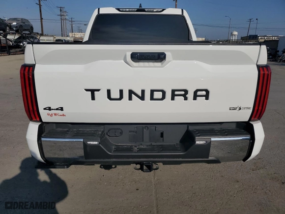 2023 Toyota Tundra 4WD SR5 with VIN 5TFLA5DB8PX117121, listed as a Copart auction lot 75029154 with 7,995 mi miles and Salvage Title. Bid and sale history available at carsss.com. Image 6.