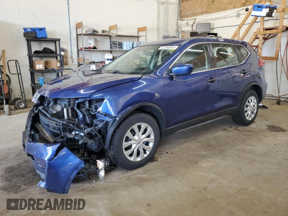 2017 Nissan Rogue SV with VIN KNMAT2MV8HP536159, listed as a Copart auction lot 53780845 with 150,916 mi miles and Salvage Title. Bid and sale history available at carsss.com. Image 1.