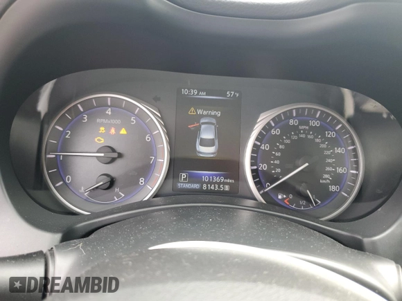 2016 Infiniti Q50 Premium with VIN JN1CV7ARXGM252395, listed as a Copart auction lot 49374055 with 101,369 mi miles and Salvage Title. Bid and sale history available at DreamBid. Image 9.