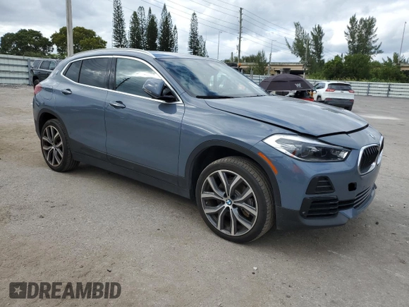 2023 BMW X2 xDrive28i with VIN WBXYJ1C07P5V54492, listed as a Copart auction lot 80983664 with 24,178 mi miles and Salvage Title. Bid and sale history available at carsss.com. Image 4.