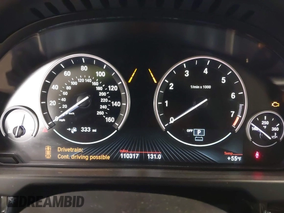2016 BMW X5 xDrive40e with VIN 5UXKT0C50G0S77165, listed as a IAAI auction lot 40688779 with 110,317 mi miles and . Bid and sale history available at carsss.com. Image 7.