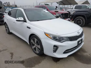 2018 Kia Optima SX with VIN 5XXGW4L25JG192887, listed as a IAAI auction lot 42107450 with 136,404 mi miles and . Bid and sale history available at DreamBid. Image 1.