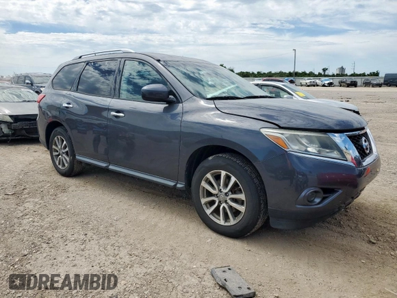 2013 Nissan Pathfinder SL with VIN 5N1AR2MM9DC612975, listed as a Copart auction lot 54751095 with 138,194 mi miles and Salvage title. Bid and sale history available at DreamBid. Image 4.