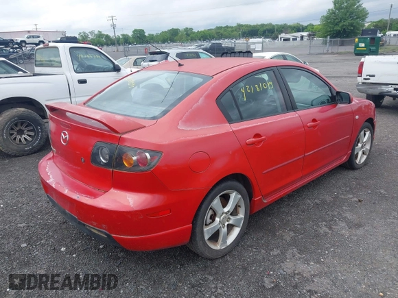 2005 Mazda 3 s with VIN JM1BK323351231181, listed as a IAAI auction lot 42181045 with 187,197 mi miles. Bid and sale history available at carsss.com. Image 4.
