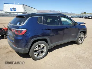 2020 Jeep Compass Limited with VIN 3C4NJDCB0LT203629, listed as a Copart auction lot 52348655 with 71,749 mi miles and Salvage title. Bid and sale history available at DreamBid. Image 3.