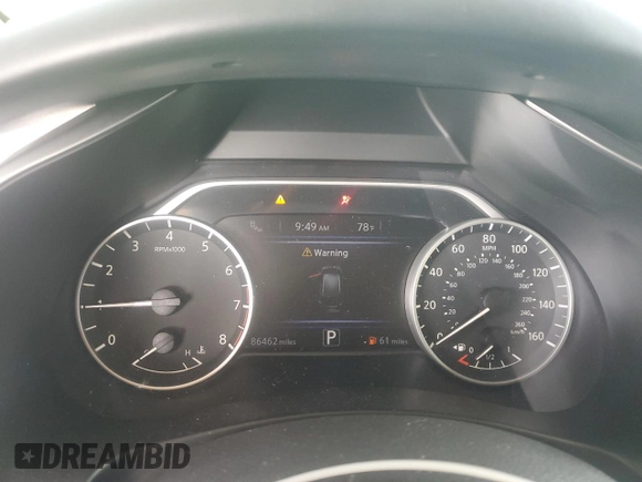 2020 Nissan Murano S with VIN 5N1AZ2AJ7LN152907, listed as a Copart auction lot 61852285 with 86,462 mi miles and Salvage title. Bid and sale history available at DreamBid. Image 9.