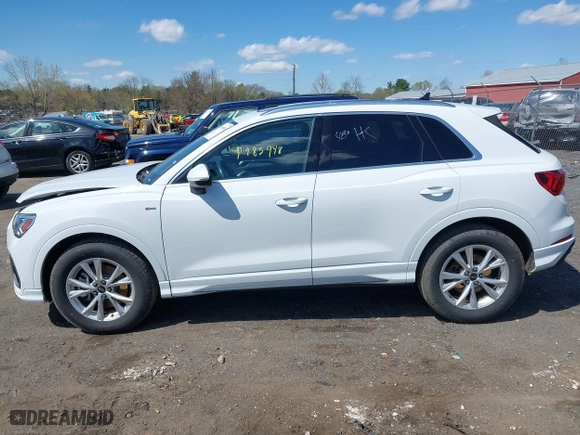 2023 Audi Q3 S line Premium with VIN WA1DECF35P1132966, listed as a IAAI auction lot 41985948 with 42,248 mi miles. Bid and sale history available at carsss.com. Image 14.
