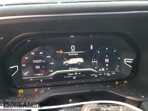 2024 GMC Yukon Denali with VIN 1GKS2DKL4RR123136, listed as a Copart auction lot 87199564 with 17,796 mi miles and Salvage Title. Bid and sale history available at carsss.com. Image 9.