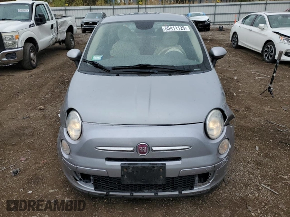 2015 FIAT 500 Pop with VIN 3C3CFFAR9FT541883, listed as a Copart auction lot 55411125 with 86,583 mi miles and Salvage title. Bid and sale history available at DreamBid. Image 5.