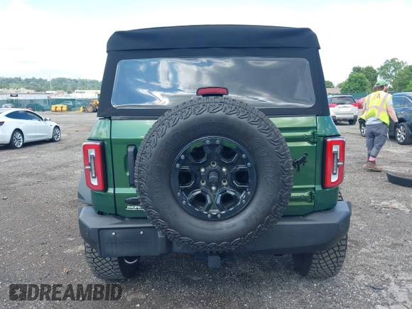 2023 Ford Bronco with VIN 1FMEE5DP0PLB80676, listed as a IAAI auction lot 42210054 with 6,796 mi miles and . Bid and sale history available at DreamBid. Image 15.