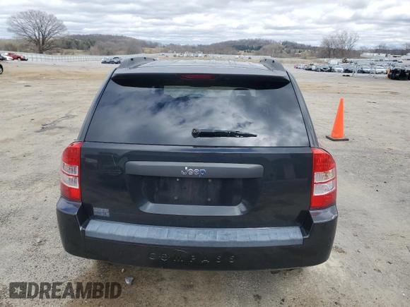 2009 Jeep Compass North with VIN 1J4FT47BX9D196562, listed as a Copart auction lot 54044015 with 80,443 mi miles and Non Repairable. Bid and sale history available at carsss.com. Image 6.