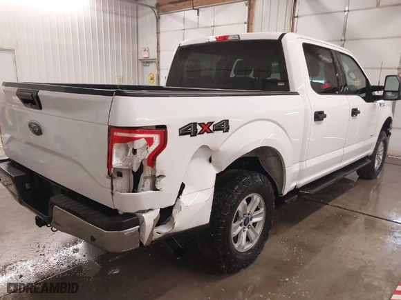 2017 Ford F-150 XL with VIN 1FTEW1EP2HKC26704, listed as a IAAI auction lot 41570389 with 134,740 mi miles. Bid and sale history available at carsss.com. Image 4.