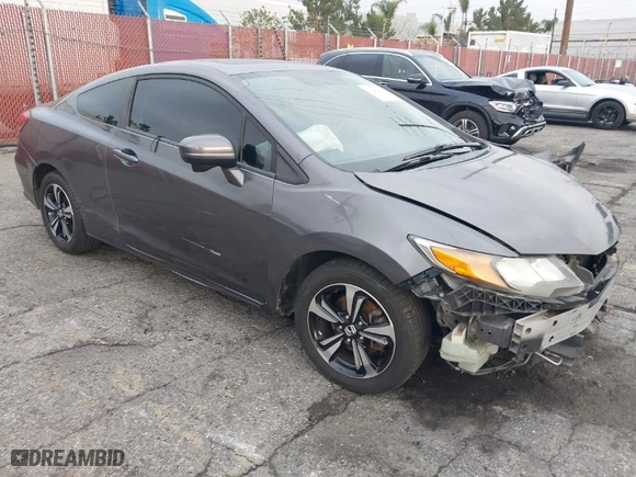 2015 Honda Civic Coupe EX with VIN 2HGFG3B88FH512041, listed as a IAAI auction lot 41435693 with 92,454 mi miles. Bid and sale history available at carsss.com. Image 1.