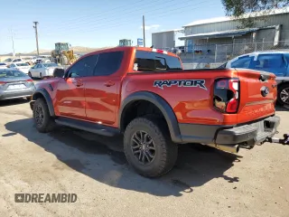 2024 Ford Ranger Raptor with VIN 1FTER4LR8RLE04575, listed as a Copart auction lot 75725034 with 5,742 mi miles and Salvage Title. Bid and sale history available at carsss.com. Image 2.