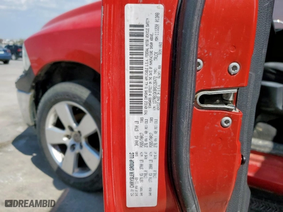2010 Dodge Ram 1500 ST with VIN 1D7RB1GK8AS126472, listed as a Copart auction lot 50351295 with 220,614 mi miles and Salvage Title. Bid and sale history available at carsss.com. Image 14.