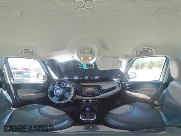 2015 FIAT 500L Lounge with VIN ZFBCFACH3FZ031012, listed as a Copart auction lot 48143845 with 146,321 mi miles and Salvage Title. Bid and sale history available at carsss.com. Image 16.