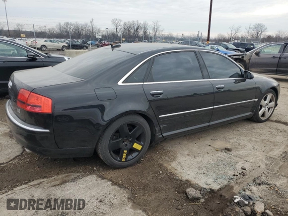 2005 Audi A8 L with VIN WAUML44E65N016605, listed as a Copart auction lot 86596774 with 161,385 mi miles and Clean Title. Bid and sale history available at carsss.com. Image 3.