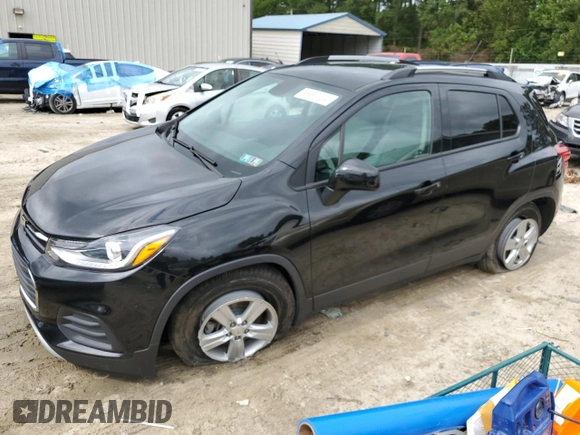 2021 Chevrolet Trax LT with VIN KL7CJLSB4MB324912, listed as a Copart auction lot 66497224 with 59,619 mi miles and Salvage title. Bid and sale history available at DreamBid. Image 1.