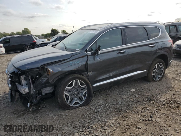 2023 Hyundai Santa Fe Hybrid Limited with VIN 5NMS5DA16PH018103, listed as a Copart auction lot 71707474 with 19,712 mi miles and Salvage Title. Bid and sale history available at carsss.com. Image 1.