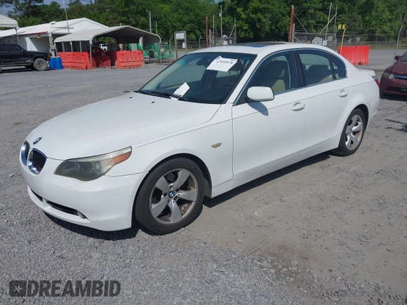2007 BMW 5 Series 525i with VIN WBANE53597CY04993, listed as a IAAI auction lot 42092078 with 113,698 mi miles and . Bid and sale history available at carsss.com. Image 2.
