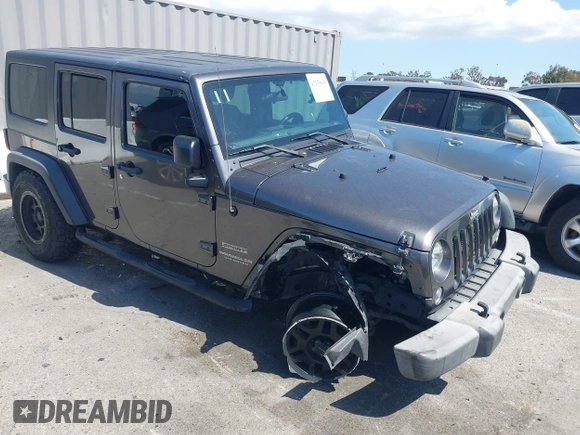 2016 Jeep Wrangler Unlimited Sport z VIN 1C4BJWDG7GL229364, wystawiony jako IAAI lot #42239069 z przebiegiem 87 001 mil mil oraz . Historia ofert i sprzedaży dostępna na DreamBid. Obrazek 1.