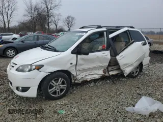 2005 Mazda MPV LX with VIN JM3LW28J450534573, listed as a Copart auction lot 86167564 with 196,056 mi miles and Salvage Title. Bid and sale history available at carsss.com. Image 1.