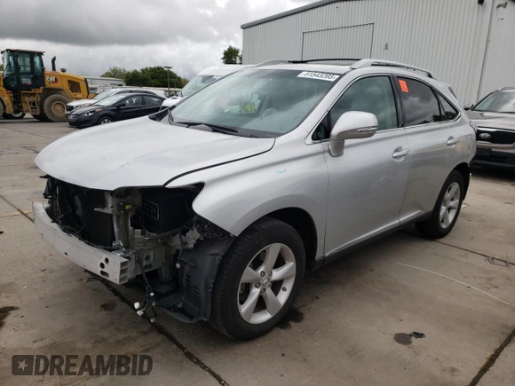 2013 Lexus RX 350 with VIN 2T2BK1BA5DC171252, listed as a Copart auction lot 51543285 with 82,220 mi miles and Salvage Title. Bid and sale history available at carsss.com. Image 1.