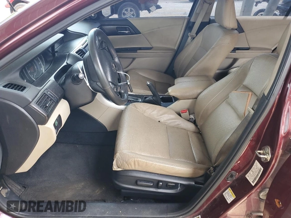 2014 Honda Accord Touring with VIN 1HGCR3F99EA021734, listed as a Copart auction lot 59976805 with 141,020 mi miles and Salvage title. Bid and sale history available at DreamBid. Image 7.