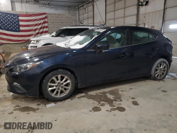 2014 Mazda 3 i Touring with VIN 3MZBM1L75EM116405, listed as a Copart auction lot 44862695 with 109,402 mi miles and Salvage title. Bid and sale history available at DreamBid. Image 1.