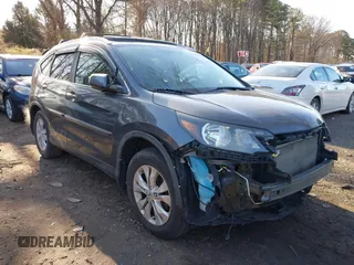 2013 Honda CR-V EX-L z VIN 2HKRM4H73DH622735, wystawiony jako IAAI lot #41913352 z przebiegiem 206 537 mil mil oraz . Historia ofert i sprzedaży dostępna na DreamBid. Obrazek 1.