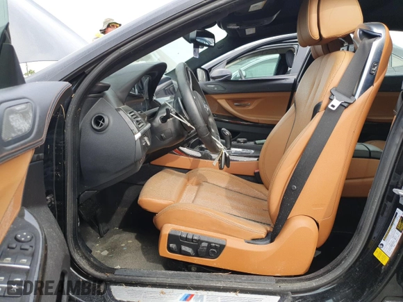 2016 BMW 6 Series 640i with VIN WBA6D0C55GG432720, listed as a Copart auction lot 76286604 with 0 mi miles and Salvage Title. Bid and sale history available at carsss.com. Image 7.