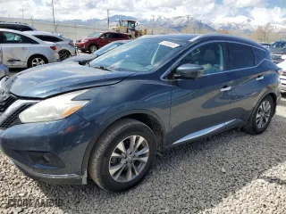 2016 Nissan Murano SL with VIN 5N1AZ2MH0GN119701, listed as a Copart auction lot 51696585 with 143,234 mi miles and Salvage Title. Bid and sale history available at carsss.com. Image 1.