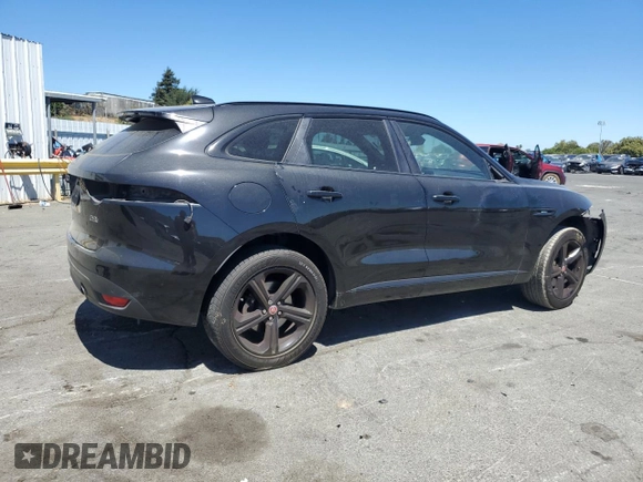 2018 Jaguar F-Pace 30t R-Sport with VIN SADCL2GX4JA329965, listed as a Copart auction lot 67172964 with 87,060 mi miles and Salvage title. Bid and sale history available at DreamBid. Image 3.